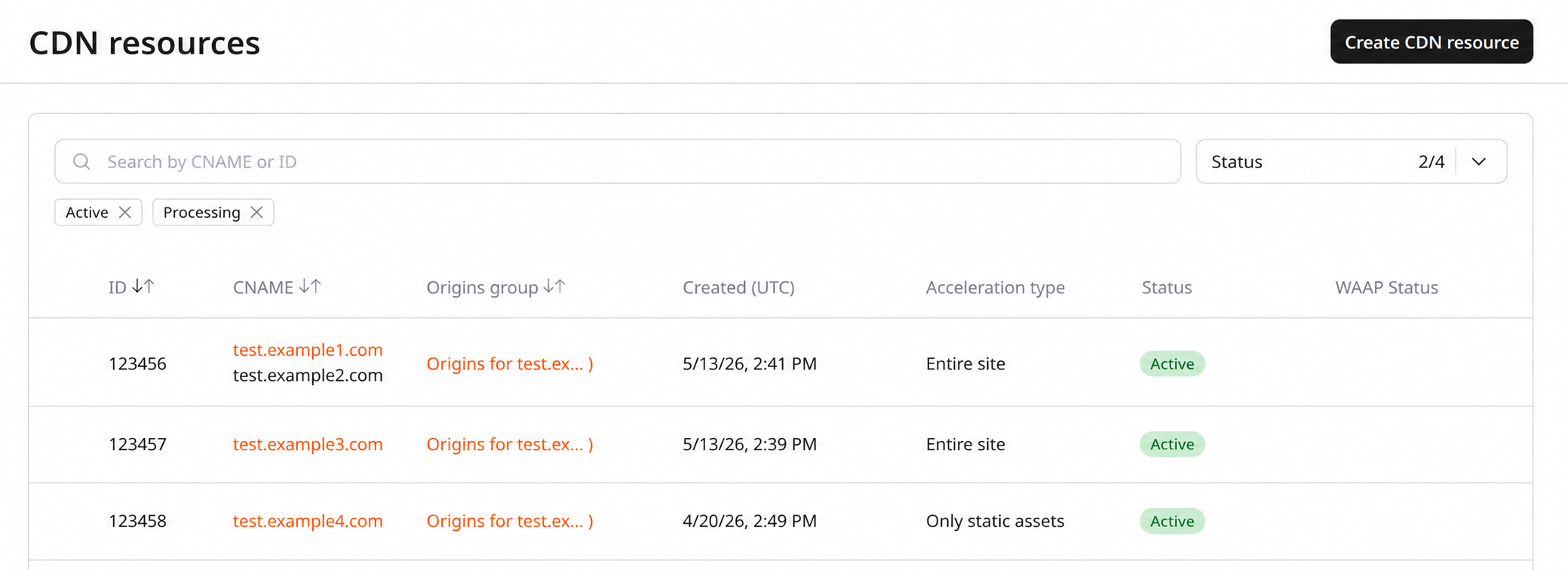 Set via the CDB Technical Web Portal