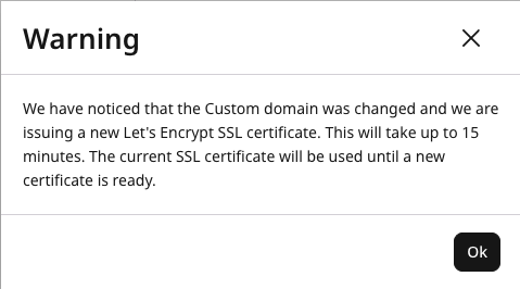 Warning